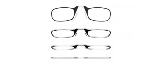 Очила по модел на ThinOptics,  за четене от +1.0 до +2.5 (Черни) снимка #4