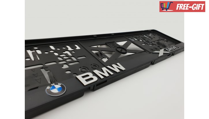 Рамка за номер на автомобил BMW X-drive снимка #2