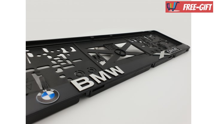 Рамка за номер на автомобил BMW X-drive снимка #1