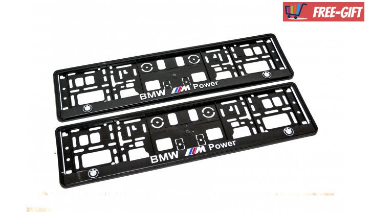 Рамка за номер на автомобил BMW M-Power снимка #2