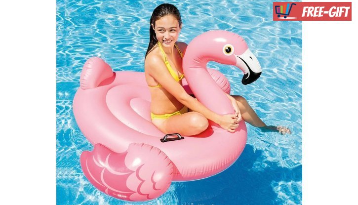 Надуваема играчка Розово фламинго INTEX Flamingo Ride-on снимка #0