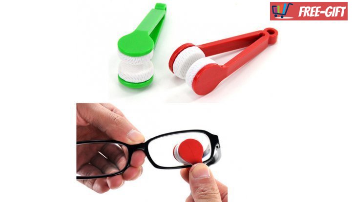 Компактен уред за почистване на стъклата на вашите очила, 3 бр. снимка #0