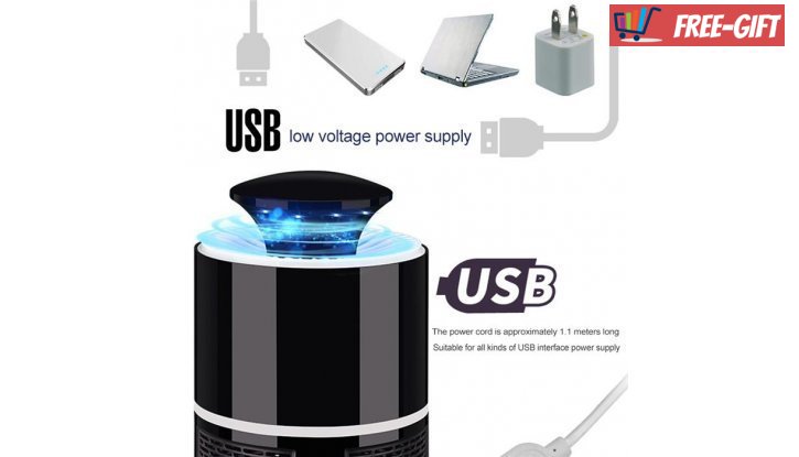 USB Лампа капан за комари със засмуквател NV-813 снимка #4