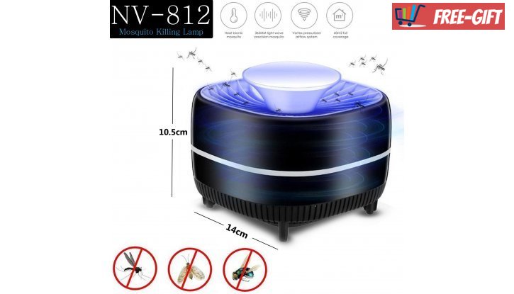 Стилна USB Лампа капан за комари със засмуквател снимка #1