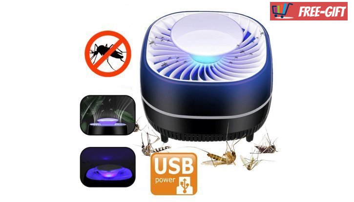 Стилна USB Лампа капан за комари със засмуквател снимка #0
