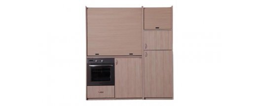 Мини-кухня KS 190 Допълнителни шкафове, голям хладилник, голяма фурна снимка #0