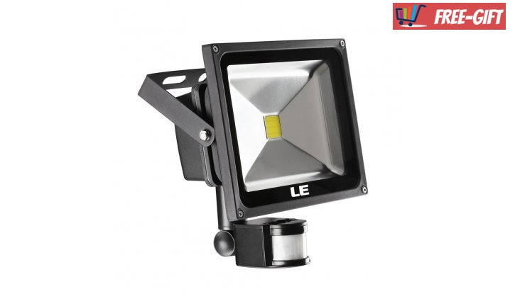 Водоустойчива LED лампа 30W с датчик за движение снимка #0