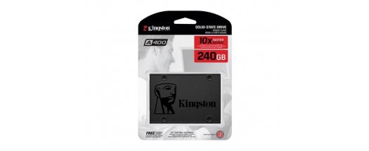 SSD 240GB Kingston A400 (SA400S37/120G), 2.5", SATA 3, TLC снимка #0