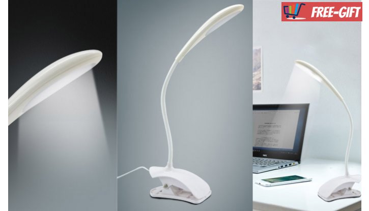 Стилна универсална самостояща LED лампа - щипка iLED MH005  снимка #1