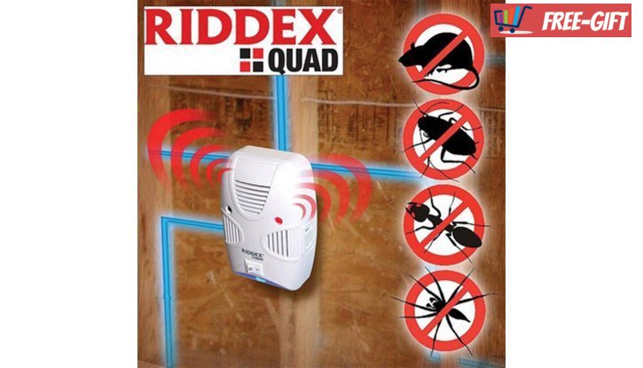 ЛИКВИДАЦИЯ RIDDEX QUAD -  Електромагнитен уред за прогонване на всякакви вредители и гризачи с варираща честота снимка #1