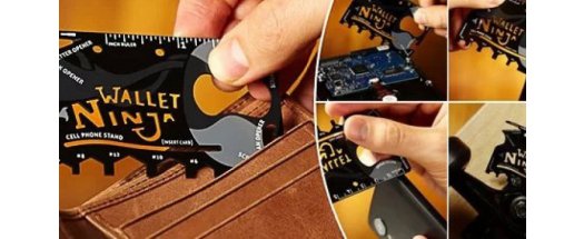  Wallet Ninja 18 в 1. Джобен инструмент с формата на кредитна карта - 2 броя снимка #1