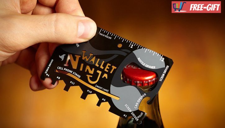  Wallet Ninja 18 в 1. Джобен инструмент с формата на кредитна карта - 2 броя снимка #3