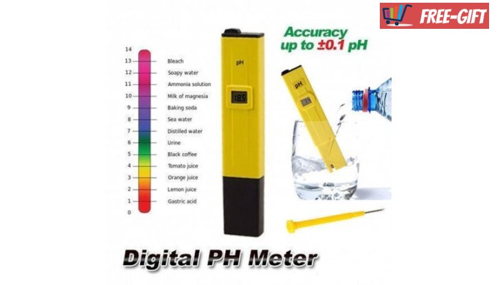 Цифров измерителен уред на киселинността (pH) на водата снимка #0