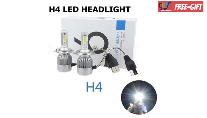 2 броя LED Диодни крушки H4 за автомобил  снимка #0