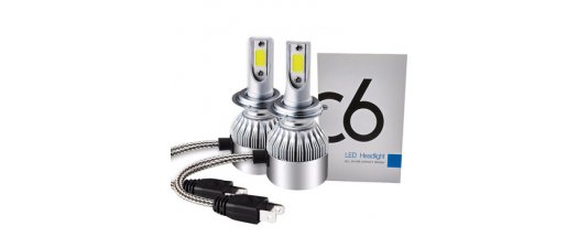 2 броя LED Диодни крушки H7 за автомобил  снимка #1