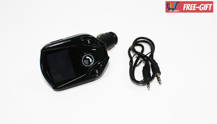 FM трансмитер за кола с BLUETOOTH, AUX вход и USB порт  снимка #2