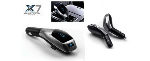 Bluetooth FM трансмитер Wireless Car Kit X7 снимка #0