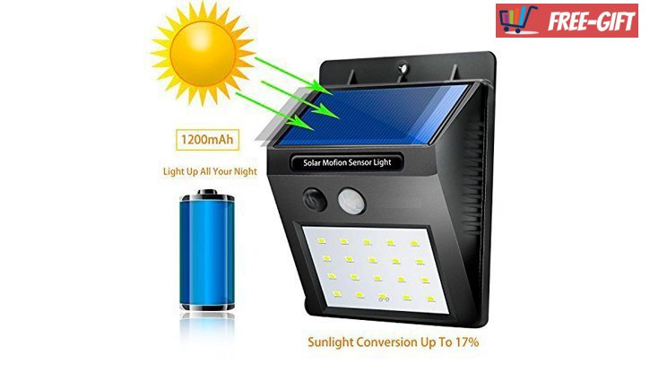 Соларна LED лампа с датчик за движение снимка #1