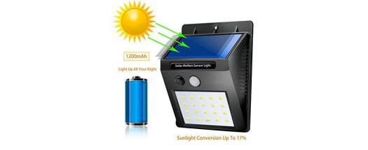 Соларна LED лампа с датчик за движение снимка #1