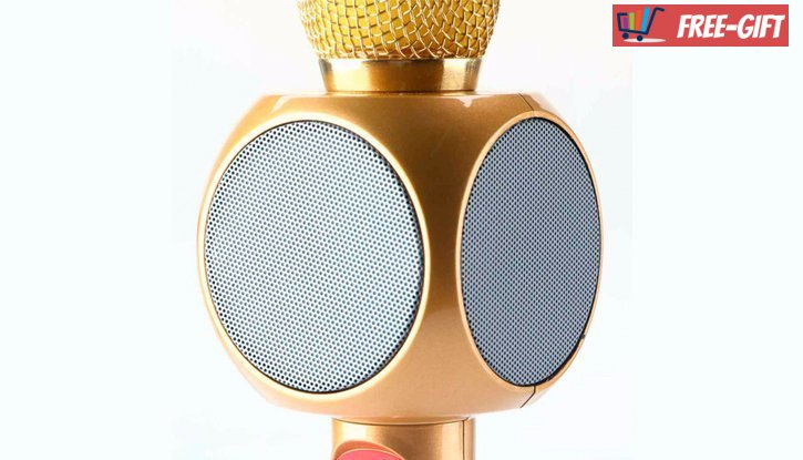 Безжичен BLUETOOTH караоке микрофон с LED светлини снимка #1