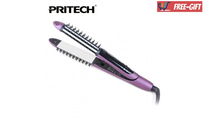 Стайлър за коса Pritech 2 в 1 TB-909 с плочки за изправяне снимка #0