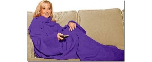 Одеяло с ръкави Snuggie - топла прегръдка през студените зимни месеци снимка #1