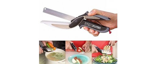 СЕЗОННА РАЗПРОДАЖБА! Ножица Clever Cutter за рязане нa месо и зеленчуци 2 в 1 снимка #5