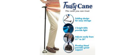 Иновативен сгъваем бастун с LED светлини Trusty Cane снимка #4
