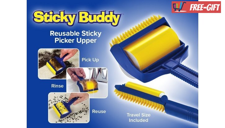 Уред за почистване от косми и прах Sticky Buddy  снимка #2