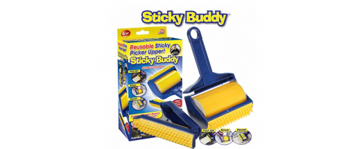 Sticky Buddy ролка за почистване на косми и мъх, многократна употреба снимка #2