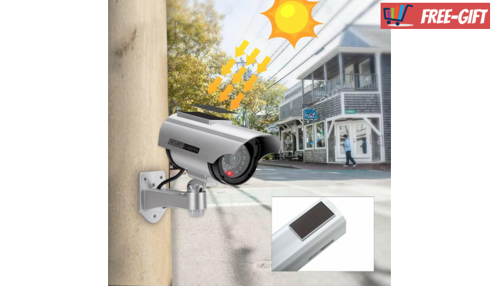 Фалшива охранителна камера със соларен панел снимка #3