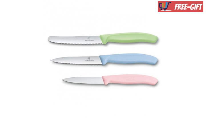Комплект Victorinox Swiss Classic Trend Colors, три ножа снимка #1
