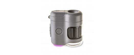 MicroMini™ 20x LED джобен микроскоп с UV светлина и щипка за смартфон снимка #3